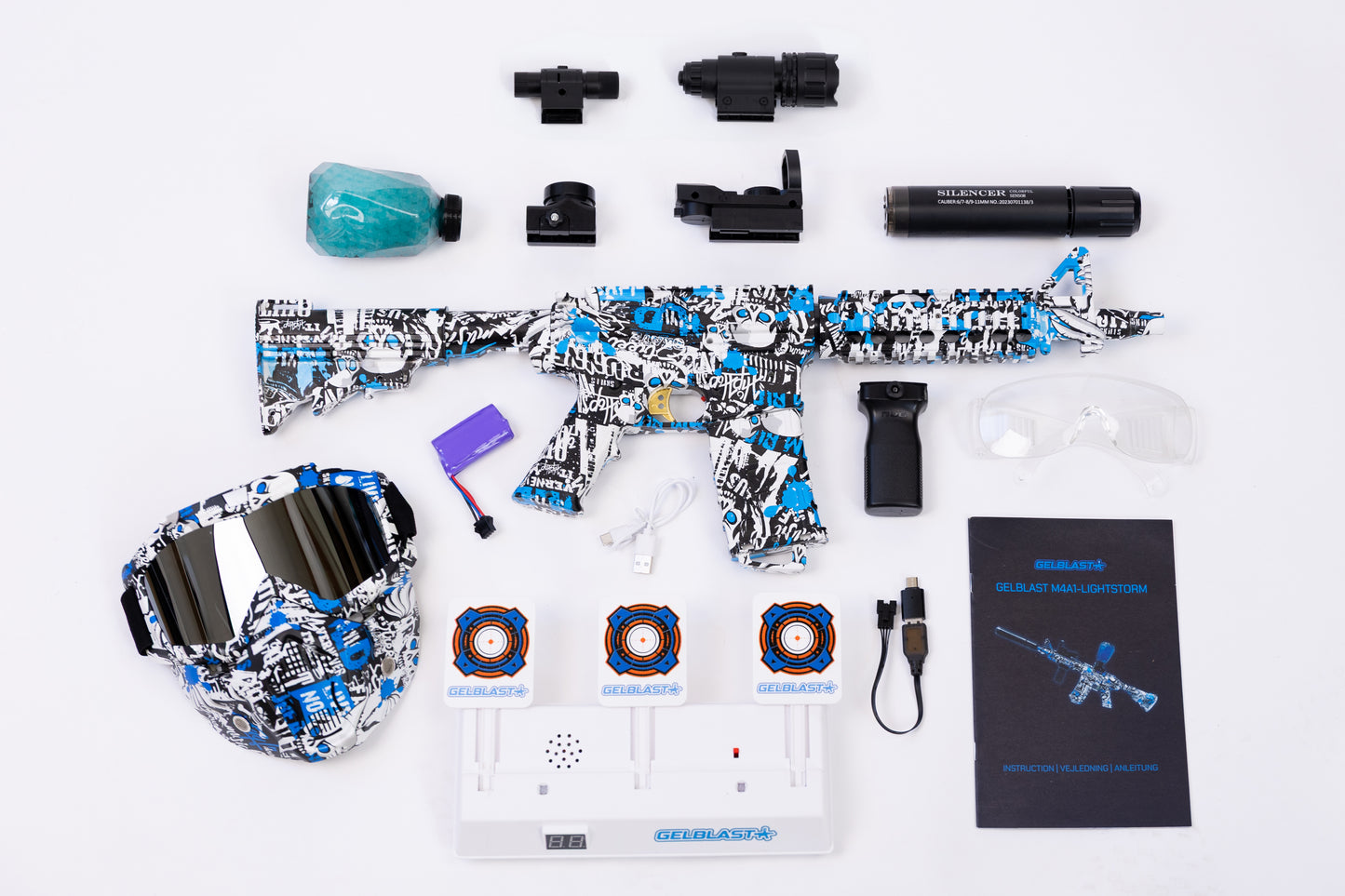 GelBlast M4A1-LightStorm Blue Frozen